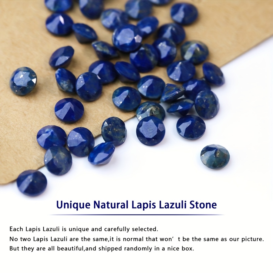 Lapis Lazuli Silver Earring Set 1.5 Carat Six Claw